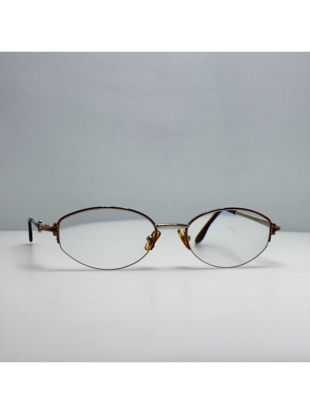 Marchon Eyeglasses Eye Glasses Frames Eggplant Golden 53-18-135